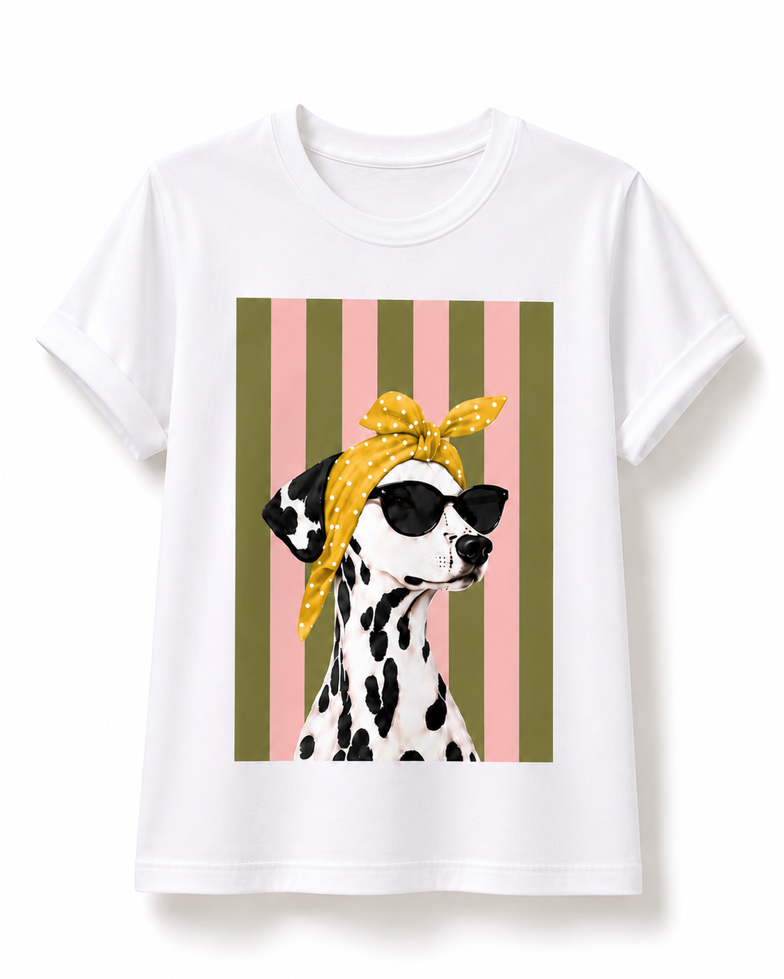 Top Vintage com Estampado Dálmata