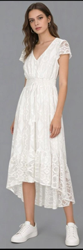 Vestido branco renda
