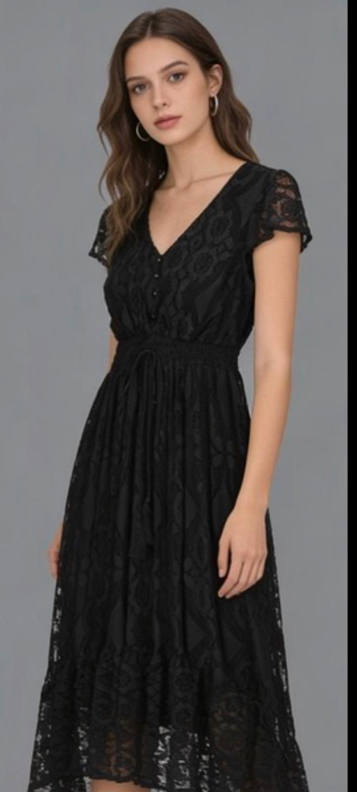 Vestido preto renda